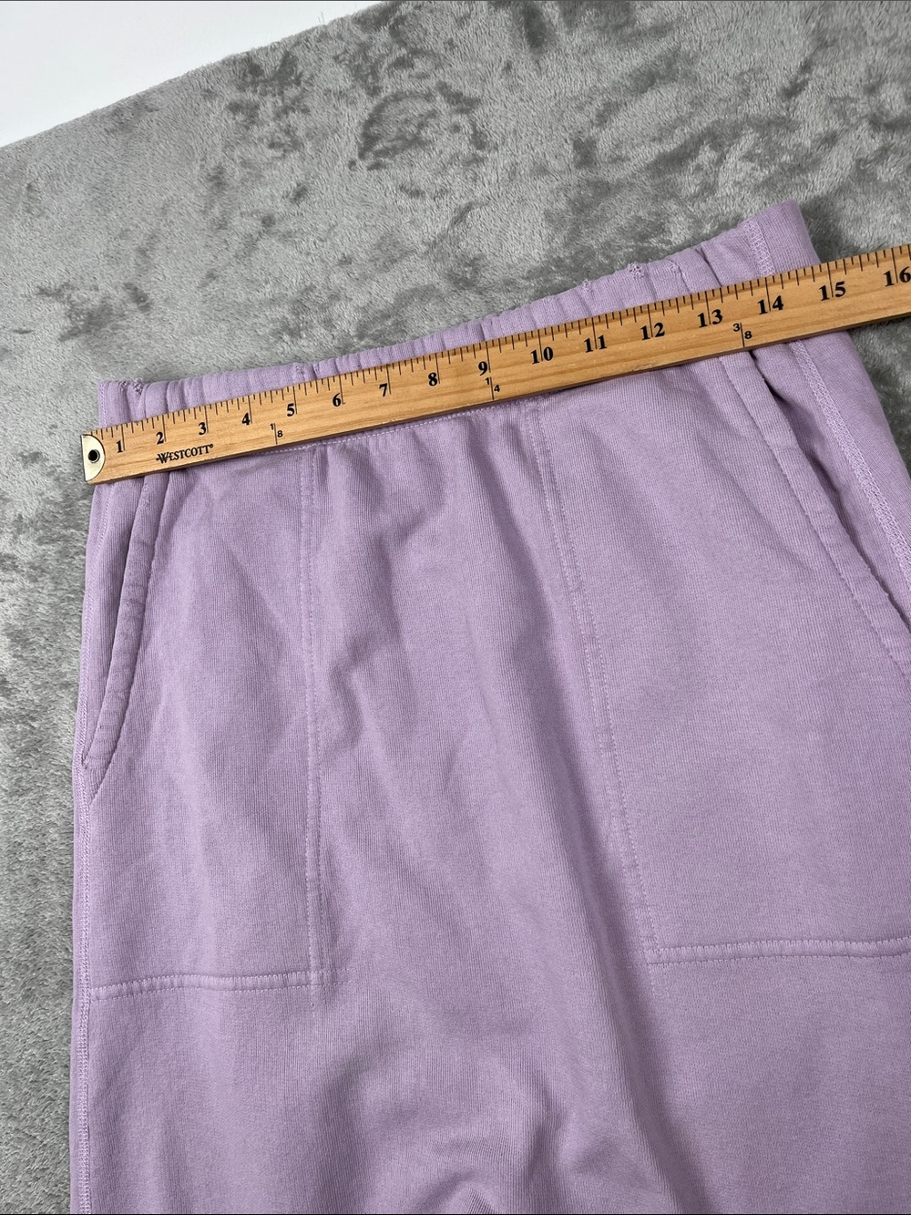 Nili Lotan S Purple 100% Cotton Harem Pocket French Terry Sweatpants - Picture 5 of 12
